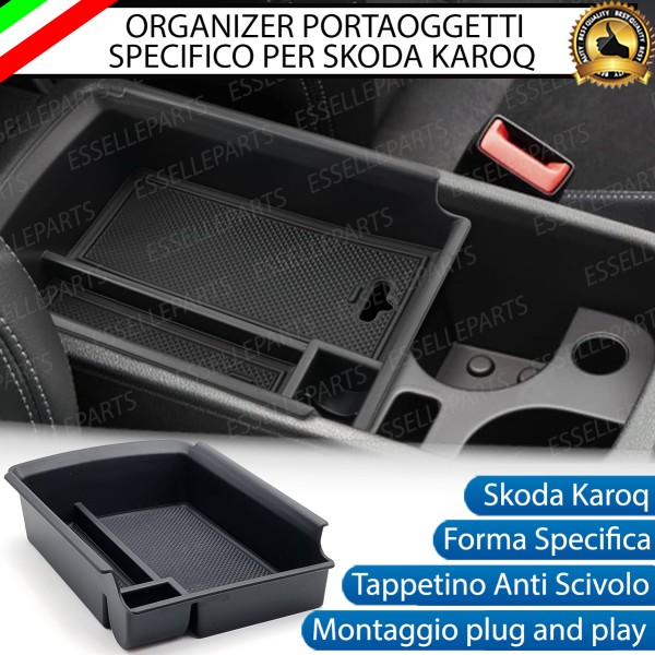 Organizer Per Bracciolo Karoq Vassoio Portaoggetti