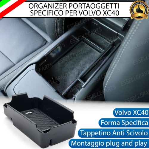 Organizer Per Bracciolo Volvo XC40 Vassoio Portaoggetti