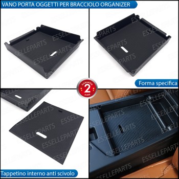 Organizer Per Bracciolo Alfa Romeo Giulia Vassoio Portaoggetti