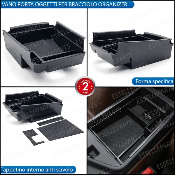 Organizer Per Bracciolo  Alfa Stelvio Vassoio Portaoggetti