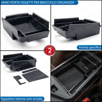 Organizer Per Bracciolo  Alfa Stelvio Vassoio Portaoggetti