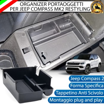 Organizer Per Bracciolo Jeep Compass 2 Restyling Portaoggetti