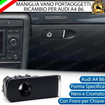 Maniglia vano portaoggetti Audi A4 B6 Ricambio Nero Cromato