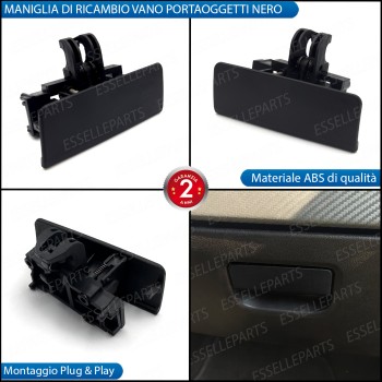 Maniglia vano portaoggetti per Fiat Grande Punto Ricambio Nero