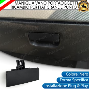 Maniglia vano portaoggetti per Fiat Grande Punto Ricambio Nero