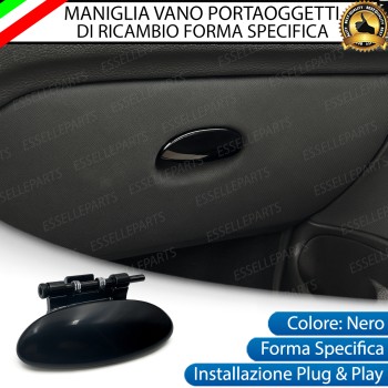 Maniglia vano portaoggetti per Peugeot 206 Restyling Ricambio Nero