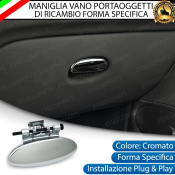 Maniglia vano portaoggetti per Peugeot 206 Plus Ricambio Cromato Maniglia vano portaoggetti per Peugeot 206 Plus Ricambio Cromato
