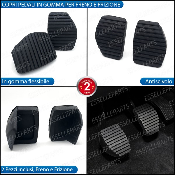 Set Copripedali Pedaliera in Gomma Specifici per Peugeot 2008
