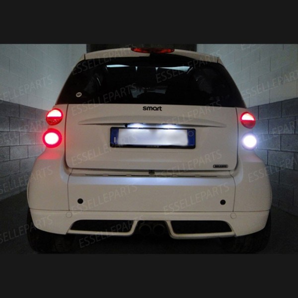 Kit LED Interni + LED Targa Per Smart Fortwo 6000K Canbus