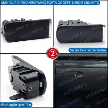 Maniglia vano portaoggetti Seat Exeo Nero Cromato Senza Foro