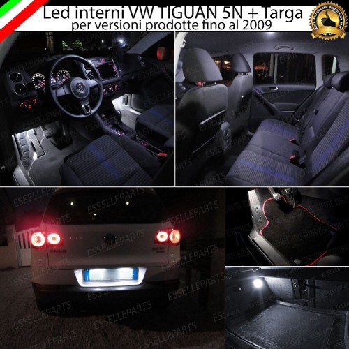 Kit Led interni + LED Targa 6000K Canbus VW Tiguan 5N Pre-Restyling FINO AL 2008