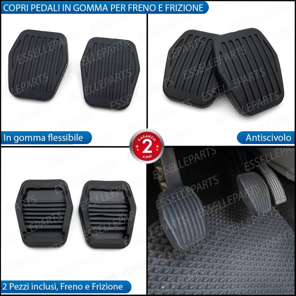 Set Copripedali Pedaliera in Gomma Specifici per Ford C-Max MK1