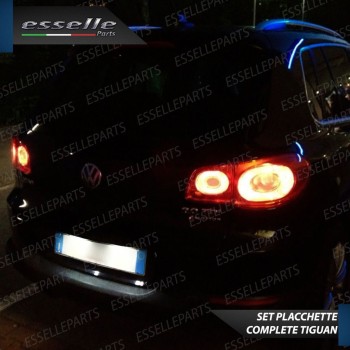 Kit Led interni + Placchette targa 6000K Canbus VW Tiguan 5N Restyling DAL 2009