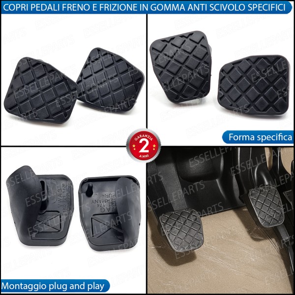 Copripedali in Gomma Frizione e Freno Skoda Scala Ricambio