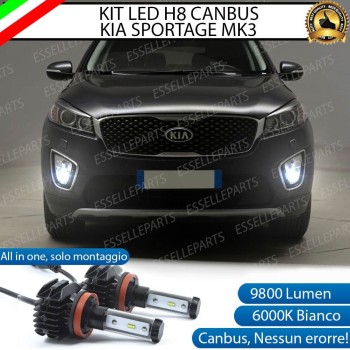 Kit Full Led 6000k canbus KIA SORENTO III H8 Fendinebbia No Error