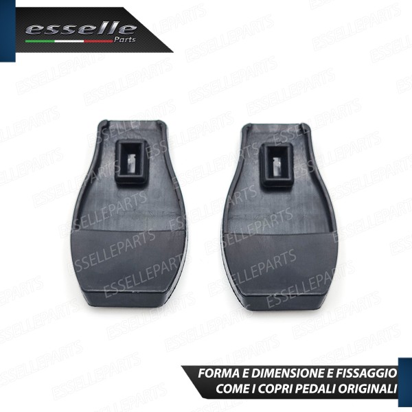 Set Copripedali Pedaliera in Gomma Specifici per Opel Corsa D Restyling