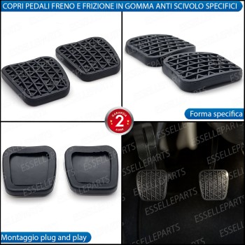 Copripedali Gomma Frizione Freno Opel Corsa B Copripedali Gomma Frizione Freno Opel Corsa B