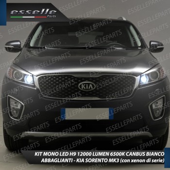 Kit Mono led coppia 12000 Lumen 6000K H9 KIA SORENTO 3