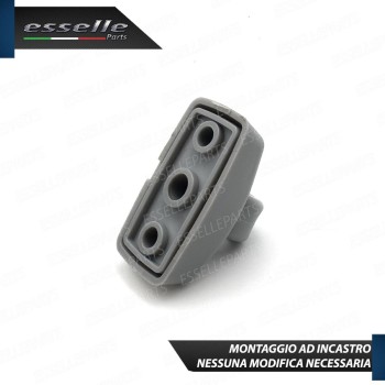 Clip Aletta Parasole Grigio Ricambio per Seat Leon 1 1M Clip Aletta Parasole Grigio Ricambio per Seat Leon 1 1M