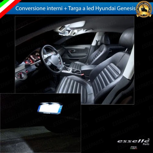 Kit LED Interni + LED Targa Per Hyundai Genesis 6000K Canbus