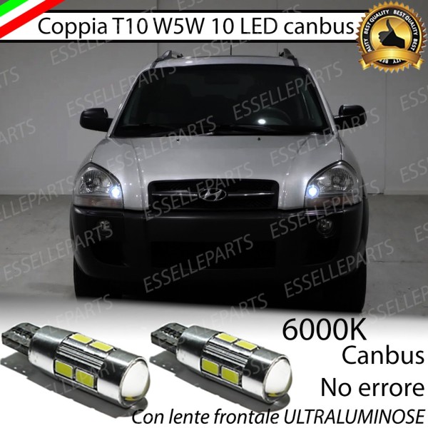 Lampade T10 W5W Canbus 10 LED no error luci posizione Hyundai Tucson