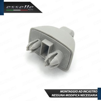 Clip fermo parasole Audi A6 C6 dal 2009 Grigio Clip fermo parasole Audi A6 C6 dal 2009 Grigio