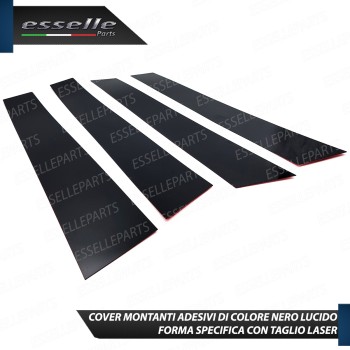 Cover Montanti Nero Lucido Ford Fiesta MK6 Restyling 5p