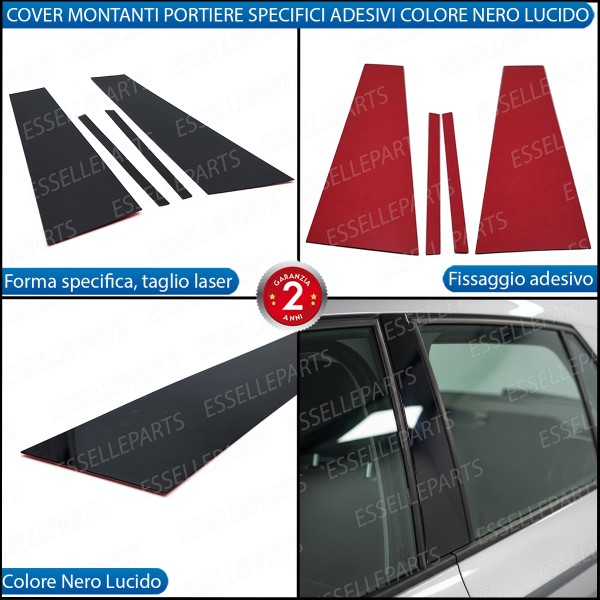 Cover Montanti Nero Lucido Skoda Fabia 3 5p