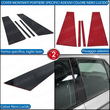 Cover Montanti Nero Lucido Skoda Fabia 3 5p