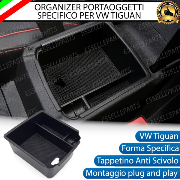 Vano Portaoggetti Per Bracciolo Per Vw Tiguan MK2 Porta Oggetti Specifico Organizer