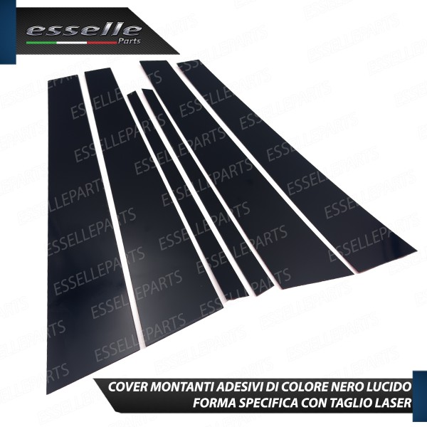 Cover Montanti Nero Lucido Bmw X1 E84 Restyling Adesive