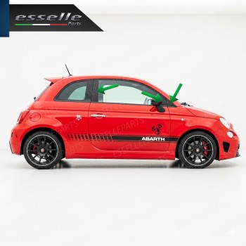 Cover Montanti Nero Lucido Abarth 500 595 695 Restyling