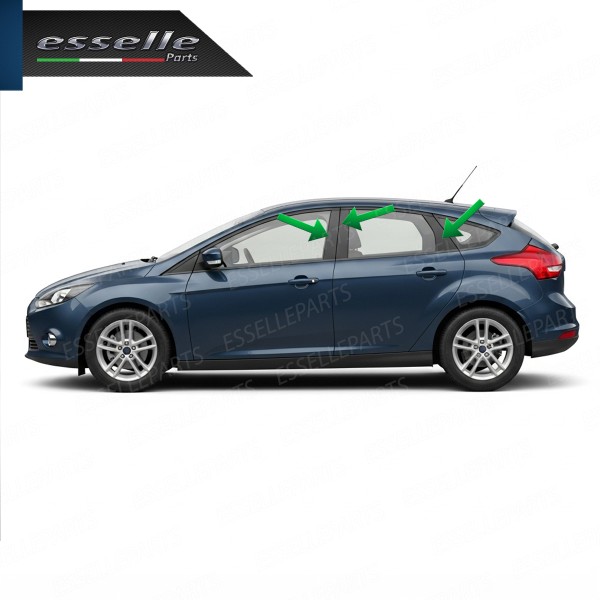 Cover Montanti Nero Lucido Ford Focus MK3 2 Volumi