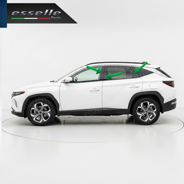 Cover Montanti Nero Lucido Hyundai Tucson MK4 Adesive