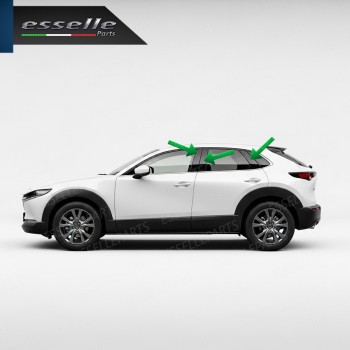 Cover Montanti Nero Lucido Mazda CX-30 Adesive