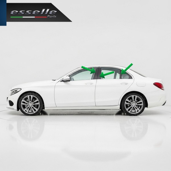 Cover Montanti Nero Lucido Mercedes Classe C W205 Berlina