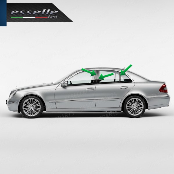 Cover Montanti Nero Lucido Mercedes Classe E W211 Berlina