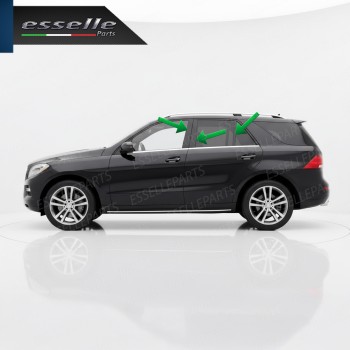 Cover Montanti Nero Lucido Mercedes ML W166 Adesive