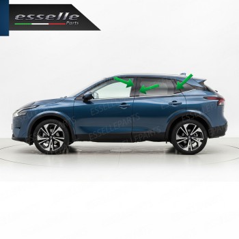 Cover Montanti Nero Lucido Nissan Qashqai J12 Adesive