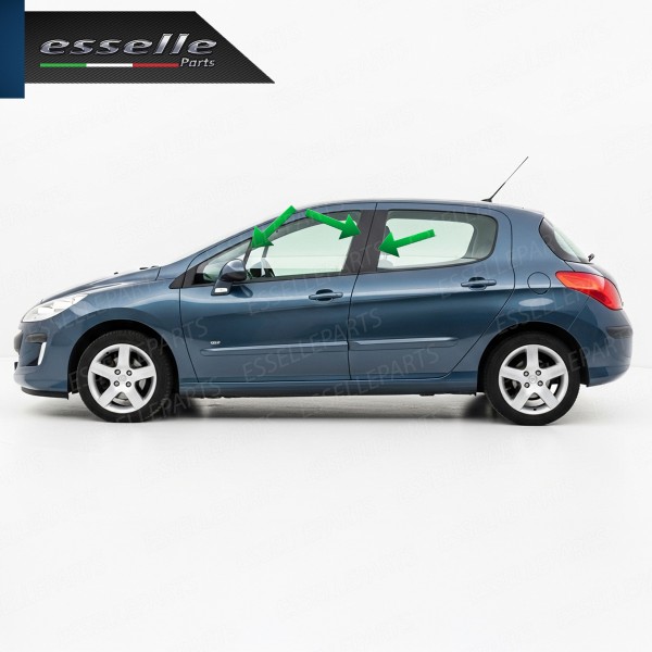 Cover Montanti Nero Lucido Peugeot 308 2 Volumi Adesive
