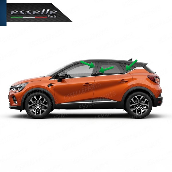 Cover Montanti Nero Lucido Renault Captur MK2 Adesive