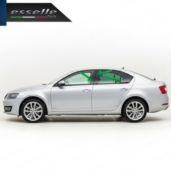 Cover Montanti Nero Lucido Skoda Octavia 5E Pre Restyling