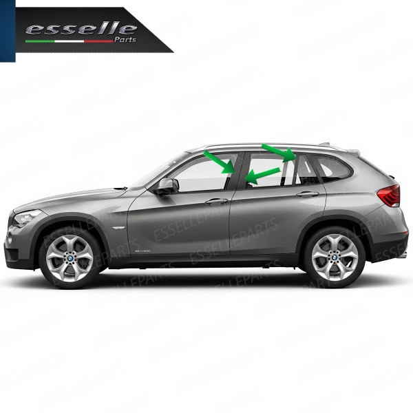 Cover Montanti Nero Lucido Bmw X1 E84 Restyling Adesive