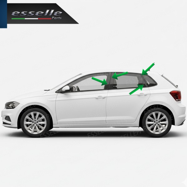 Cover Montanti Nero Lucido Volkswagen Polo AW1