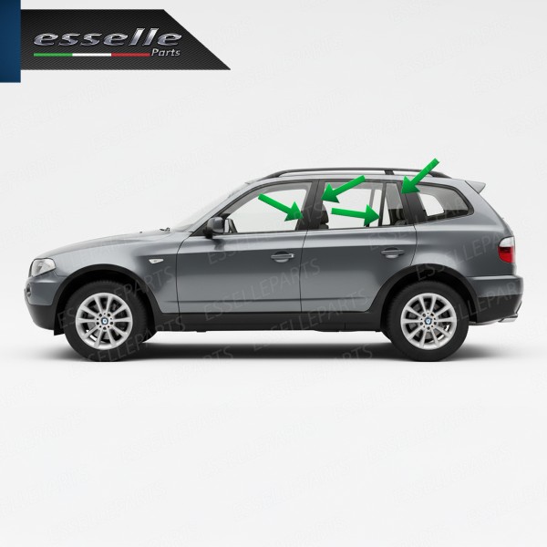 Cover Montanti Nero Lucido BMW X3 E83