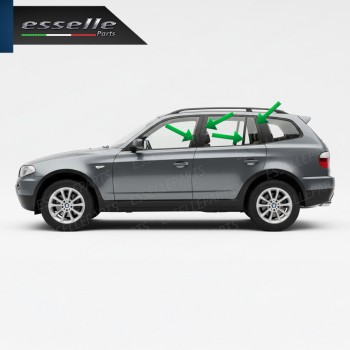 Cover Montanti Nero Lucido BMW X3 E83