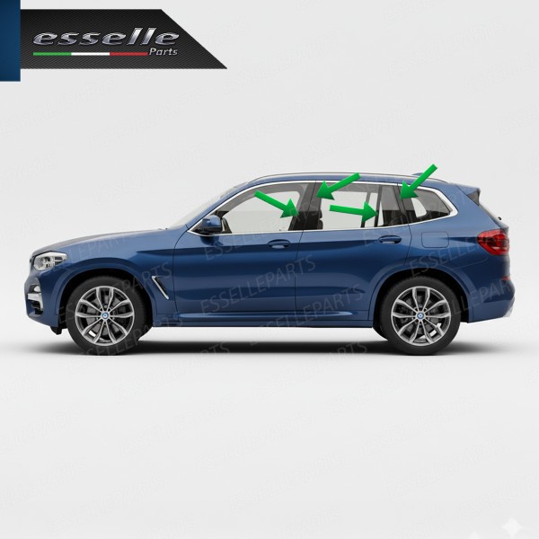 Cover Montanti Nero Lucido BMW X3 G01