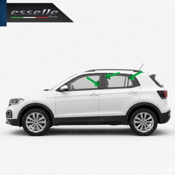 Cover Montanti Nero Lucido Volkswagen T-Cross Cover Montanti Nero Lucido Volkswagen T-Cross