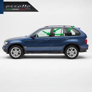 Cover Montanti Nero Lucido BMW X5 E53