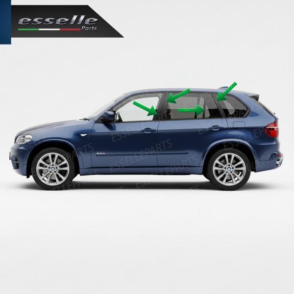 Cover Montanti Nero Lucido BMW X5 E70